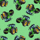 4100M - Green Tractors on Green