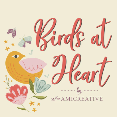 Phoebe Fabrics - Birds At Heart