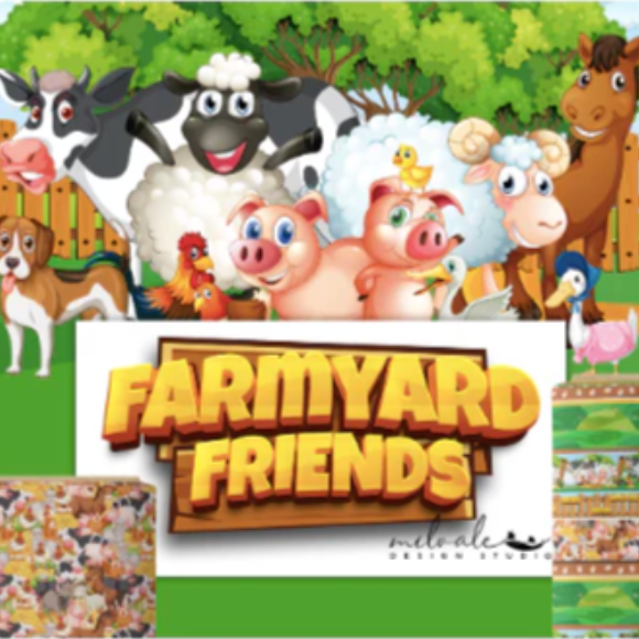 KK Fabrics - Farmyard Friends