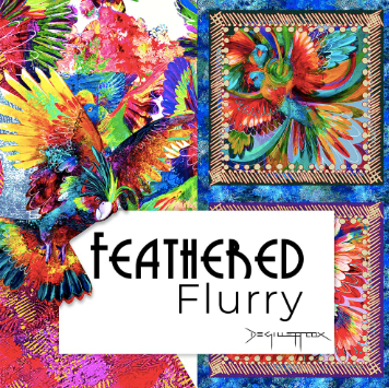 KK Fabrics - Feathered Flurry