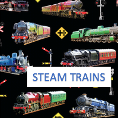 KK Fabrics - Steam Trains