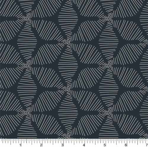 Phoebe Fabrics - Bright Poms PH0479 - Mod Fleur Night