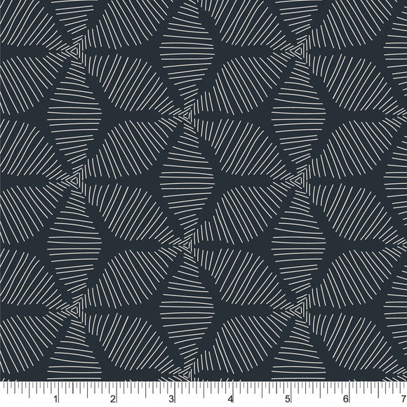 Phoebe Fabrics - Bright Poms PH0479 - Mod Fleur Night