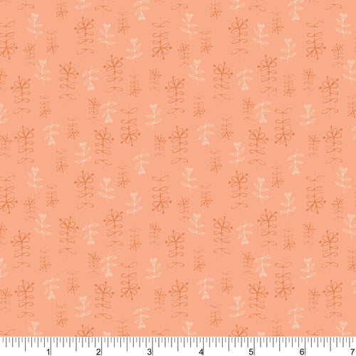 Phoebe Fabrics - Spring Promises PH0147 - New Coral Growth