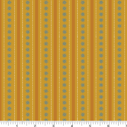 Phoebe Fabrics - Saaremaa PH0224 - Rukki Gold Rows