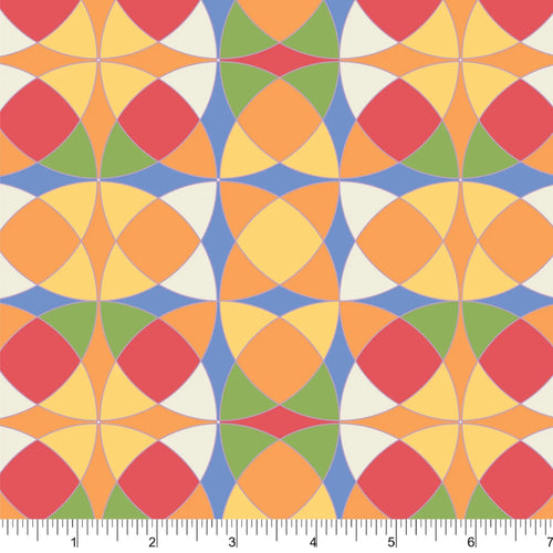 Phoebe Fabrics - Colourfully Calm PH0431 - Geo Retro