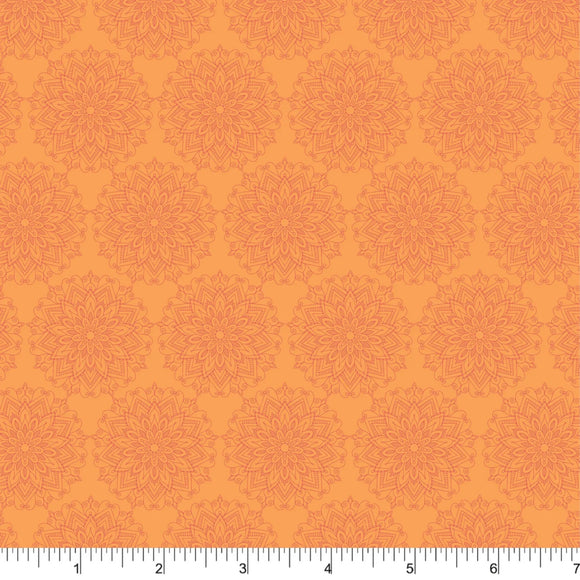 Phoebe Fabrics - Colourfully Calm PH0439 - Sunset Mandalas