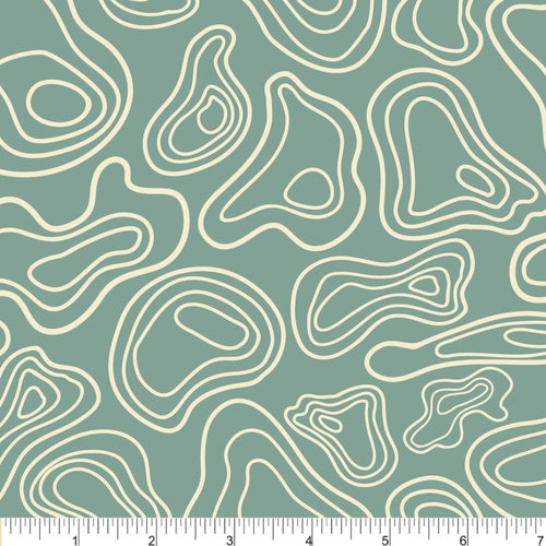 Phoebe Fabrics - Canoe Routes PH0388 - Fathom Depths