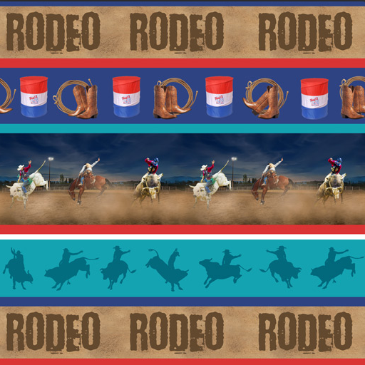 Rainbow Rug Rodeo KK Fabrics - Rip-Roaring Rodeo – Quiltex Inc